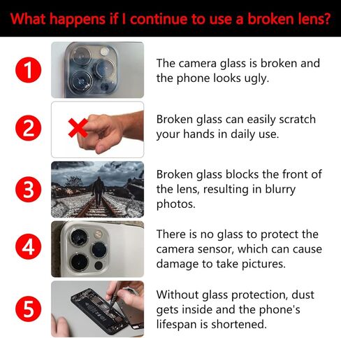 2PCS Soaosdr Original Back Rear Camera Lens Glass Replacement for iPhone 11 6.1 inch with Camera Glass Lens kit pre-Installed Adhesive+Reparing Toolkit+Installation Manual in Kuwait