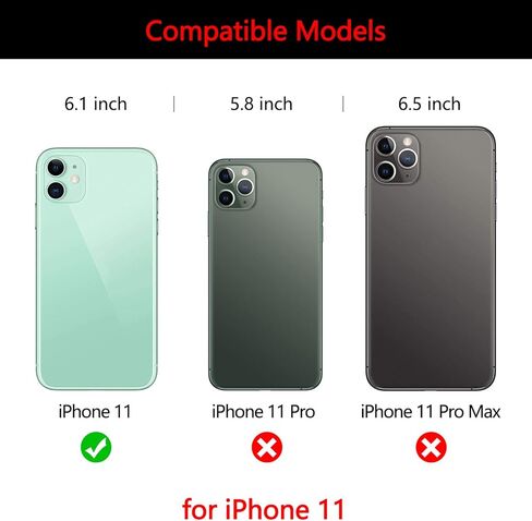 2PCS Soaosdr Original Back Rear Camera Lens Glass Replacement for iPhone 11 6.1 inch with Camera Glass Lens kit pre-Installed Adhesive+Reparing Toolkit+Installation Manual in Kuwait