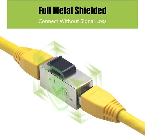 وصلة توصيل LEENUE RJ45 Cat6 محمية في الخط 15 حزمة Cat 6 أنثى إلى أنثى حجر مفاتيح جاك 8P8C Cat5e موصل معياري مع مزلاج حجر مفتاح in Kuwait
