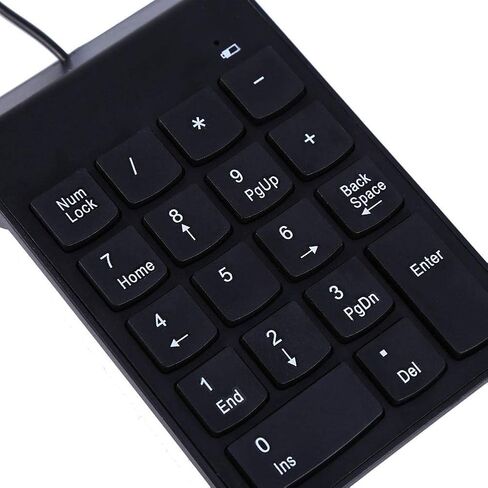 بوميا لوحة ارقام صغيرة بمنفذ USB مع خاصية مقاومة الانسكاب والغبار، لوحة ارقام بـ 18 مفتاحا للابتوب والكمبيوتر المكتبي برو in Kuwait