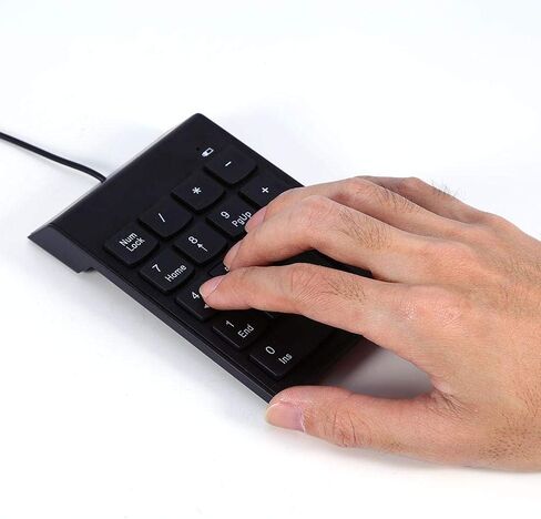 بوميا لوحة ارقام صغيرة بمنفذ USB مع خاصية مقاومة الانسكاب والغبار، لوحة ارقام بـ 18 مفتاحا للابتوب والكمبيوتر المكتبي برو in Kuwait
