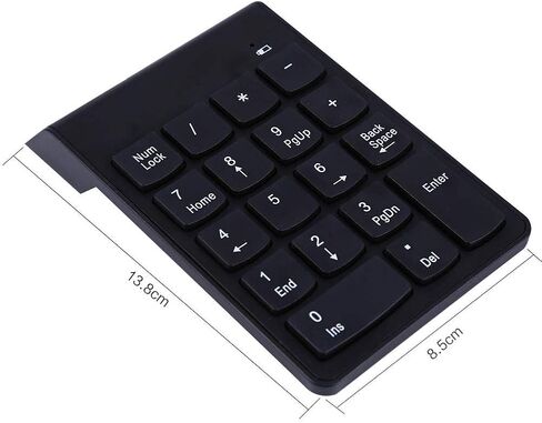 بوميا لوحة ارقام صغيرة بمنفذ USB مع خاصية مقاومة الانسكاب والغبار، لوحة ارقام بـ 18 مفتاحا للابتوب والكمبيوتر المكتبي برو in Kuwait