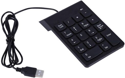 بوميا لوحة ارقام صغيرة بمنفذ USB مع خاصية مقاومة الانسكاب والغبار، لوحة ارقام بـ 18 مفتاحا للابتوب والكمبيوتر المكتبي برو in Kuwait