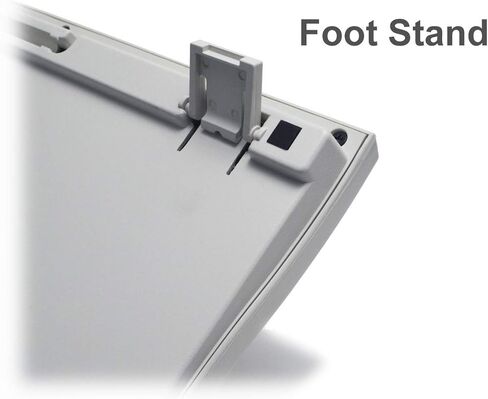 كيبورد كلاسيكي بسلك USB مع لوحة مفاتيح رقمية، 24 مفتاح بخاصية الاستجابة لضربات مفاتيح متعددة، مفتاح دخول كبير على شكل حرف L، رمادي/رمادي فاتح من السرا in Kuwait