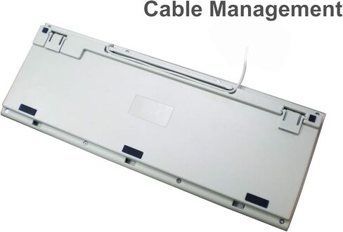 كيبورد كلاسيكي بسلك USB مع لوحة مفاتيح رقمية، 24 مفتاح بخاصية الاستجابة لضربات مفاتيح متعددة، مفتاح دخول كبير على شكل حرف L، رمادي/رمادي فاتح من السرا in Kuwait