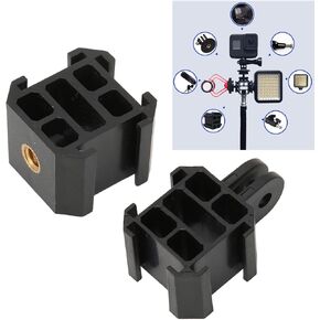 محول تركيب الحذاء البارد (قطعتان)، حذاء بارد بطول قدمين وثلاثة رؤوس ودعامة حذاء بارد مقاس 1/4 بوصة لكاميرا الحركة والميكروفون وإضاءة LED وما إلى ذلك in Kuwait