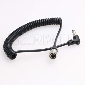 SZRMCC DC 2.5 Jack to Hirose 4 Pin Male Power Cable for Sony Camera Sound Devices or Recorder Zoom F4 F8 Zaxcom (Straight 4pin to dc2.5 Jack)