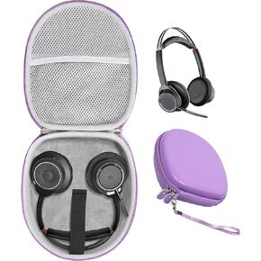 حافظة سماعة الرأس Alltravel لجهاز Plantronics Voyager Focus UC، Blackwire 3210، C3210، 5210، 5220، 3220؛ أيضًا لـ Jabra Evolve 65، 65UC، 40، 40 UC، 20 UC؛ H800، H820e، H390، h540، H650e، H570 (أرجواني) in Kuwait