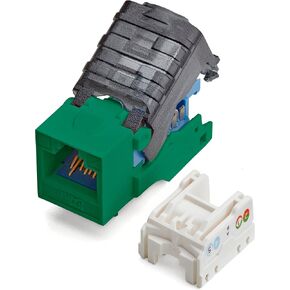 TRUE CABLE Cat5e Toolless Keystone Jack, Unshielded (UTP), PoE++ (4PPoE) 100W, UL Listed, ETL Verified, ANSI/TIA Certified, Modular RJ45 Female, Gray, 6 Pack in Kuwait