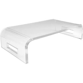 ifavor123 2mm Thickness Heavy Duty Monitor Stand Riser Computer Stand PC Desk Stand for Keyboard Storage & Multi-Media Laptop Printer TV Screen (19'' Large) in Kuwait