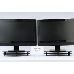 Stackable 1 Inch Computer Monitor Riser Stand, Oval, Black, VUR 8800 4-Pack in Kuwait