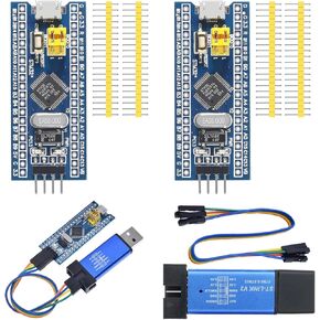 ALMOCN 2 قطعة STM32F103C8T6 ARM STM32 لوحة تطوير النظام الأدنى STM32F103C8T6 لوحة تعليمية أساسية + 1 قطعة ST-Link V2 محاكي تنزيل مبرمج، لون عشوائي in Kuwait