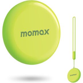 جهاز تعقب المفاتيح MOMAX، علامة تحديد الموقع تعمل مع Apple Find My (iOS فقط)، جهاز تعقب ذكي محمول مع حزام، مكتشف عناصر مقاوم للماء IP66 للأطفال/الأمتعة/المحفظة/الحقيبة/حقيبة الظهر/حقيبة السفر، عبوة واحدة باللون الأخضر in Kuwait