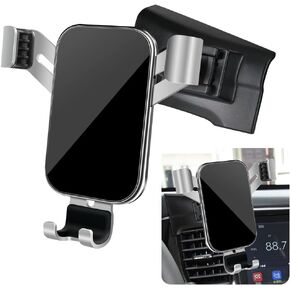 LUNQIN Car Phone Holder Mount for Mitsubishi Outlander 2014 2015 2016 2017 2018 2019 2020 2021 Big Phones with Case Auto Accessories Navigation Bracket Interior Decoration Mobile Cell Automobile