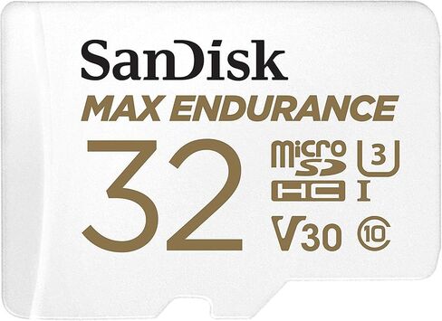 بطاقة ذاكرة ماكس انديورانس 32GB MicroSDHC من سانديسك لكاميرا وايز في 2، كاميرا وايز بان لنظام الامن المنزلي (SDSQQVR-032G-GN6IA) فئة 10 مع قارئ بطاقة ايفري ثينج بت سترومبولي MicroSD in Saudi Arabia