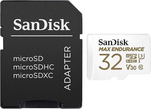 بطاقة ذاكرة ماكس انديورانس 32GB MicroSDHC من سانديسك لكاميرا وايز في 2، كاميرا وايز بان لنظام الامن المنزلي (SDSQQVR-032G-GN6IA) فئة 10 مع قارئ بطاقة ايفري ثينج بت سترومبولي MicroSD in Saudi Arabia