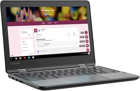 لينوفو 300e كروم بوك 11.6 بوصة شاشة لمس 2 في 1 كروم بوك A4-9120C 4 جيجا رام 32 جيجا ذاكرة فلاش in Kuwait