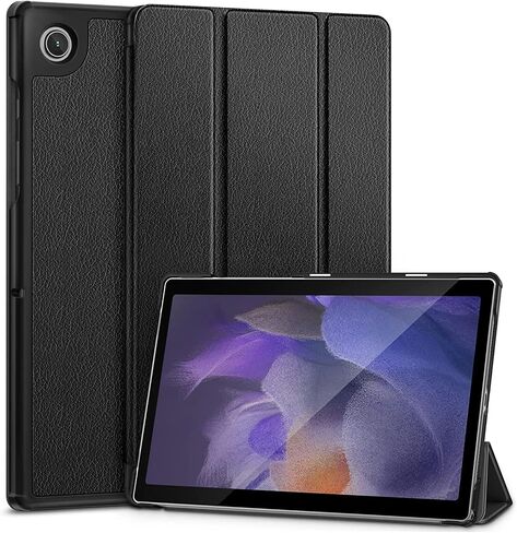 SAMSUNG Galaxy Tab A8 10.5" Inch 128GB Storage Wi-Fi Android 11 LCD Touchscreen International Tablet,Gray with Hard Back Tri-Fold Stand Cover Case Accessories in Saudi Arabia