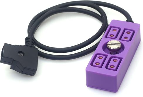 SZJELEN متعدد الألوان D-tap إلى 4 منافذ D-tap P-tap Splitter Cable 1/4 برغي لقوة التصوير الفوتوغرافي، Ptap Dtap Fourway Splitter 1/4 برغي (أصفر) in Kuwait
