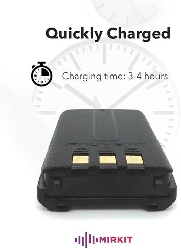 بطارية MIRKIT Baofeng BL-5 7.4 فولت 1800 مللي أمبير في الساعة ليثيوم أيون بسعة كبيرة لـ DM-5R UV-5R UV-5R Plus UV-5RE BF-F8HP UV-5R V2 + Plus UV-5RTP سلسلة راديو ثنائي الاتجاه in Kuwait