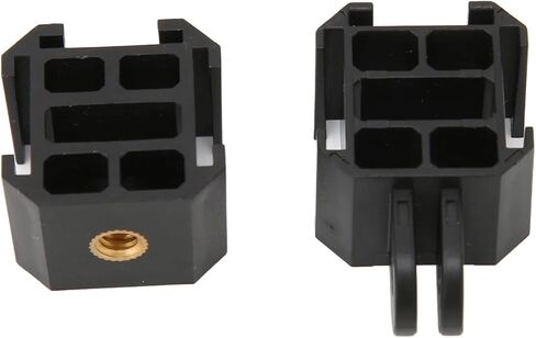 محول تركيب الحذاء البارد (قطعتان)، حذاء بارد بطول قدمين وثلاثة رؤوس ودعامة حذاء بارد مقاس 1/4 بوصة لكاميرا الحركة والميكروفون وإضاءة LED وما إلى ذلك in Kuwait