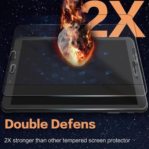 Vatkyc (3 عبوات من واقي شاشة Galaxy Tab E T378 T377 T375، خالٍ من الفقاعات ومضاد للخدش وشفاف HD 9H وطبقة حماية من الزجاج المقوى لهاتف Galaxy Tab E T378 T377 T375 in Kuwait