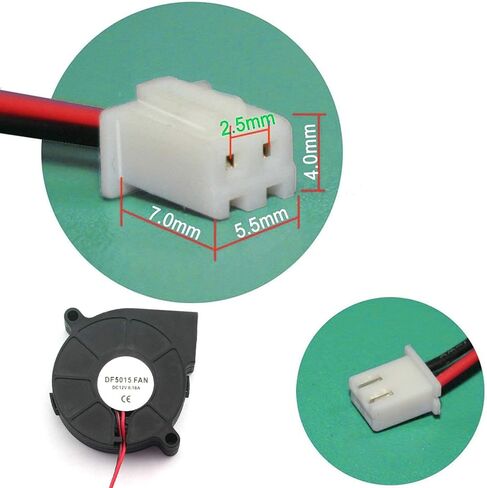 مروحة تبريد Magic&Shell DC 12V 3D Printer 5015 2in brushless Turbo Blower 50x50x15 mm in Kuwait