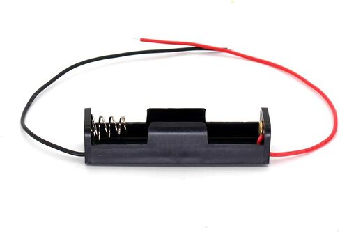 Single 1 AA Battery Holder, 1 X 1.5V AA Battery Holder, AA Battery Holder with Leads Wires (5-Pack) in Saudi Arabia