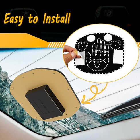 ملحقات السيارة LED القابلة لإعادة الشحن، 3 أوضاع ضوء إشارة إصبع السيارة و4 أوضاع ضوء إشارة التعبير مع جهاز تحكم عن بعد للسيارة، 2 في 1 ضوء داخلي رائع للسيارة للتعبير عن نفسك، أدوات إكسسوارات السيارة in Kuwait