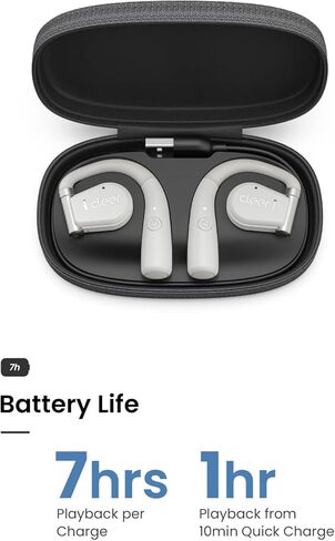 سماعات رأس لاسلكية حقيقية ARC مفتوحة الأذن مع أدوات تحكم باللمس، وعمر بطارية طويل الأمد، وتحكم باللمس، وصوت قوي للموسيقى، والبودكاست، والمزيد (أزرق) in Kuwait