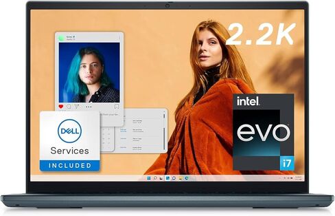 كمبيوتر محمول Dell Inspiron 14 Plus 7420 2023 الأحدث، شاشة 14 بوصة 2.2K، Intel Core i7-12700H (حتى 4.7 جيجا هرتز)، ذاكرة الوصول العشوائي DDR5 سعة 24 جيجابايت، 2 تيرابايت SSD، Intel Iris Xe Graphics، Wi-Fi 6، بلوتوث، Windows 11 Pro in Saudi Arabia