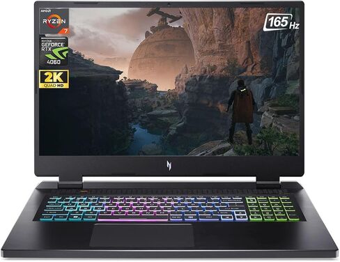 2023 Newest Acer Nitro 17 Gaming Laptop, 17.3" QHD 165Hz Display, AMD Ryzen 7-7840HS(8 cores), ‎NVIDIA GeForce RTX 4060, 16GB DDR5 RAM, 1TB SSD, ‎Wi-Fi 6E, Bluetooth, Backlit Keyboard, Windows 11 Home in Saudi Arabia