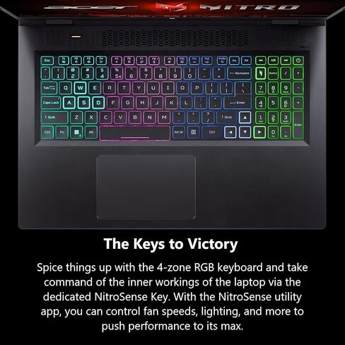 2023 Newest Acer Nitro 17 Gaming Laptop, 17.3" QHD 165Hz Display, AMD Ryzen 7-7840HS(8 cores), ‎NVIDIA GeForce RTX 4060, 16GB DDR5 RAM, 1TB SSD, ‎Wi-Fi 6E, Bluetooth, Backlit Keyboard, Windows 11 Home in Saudi Arabia