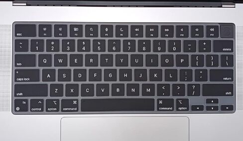 T Tersely [عبوتان] غطاء حماية للوحة المفاتيح لجهاز MacBook Air 15 بوصة 2023 (M2 Chip، Model A2941) مع شاشة Liquid Retina مقاس 15.3 بوصة، غطاء لوحة مفاتيح شفاف رفيع للغاية (أسود) in Saudi Arabia