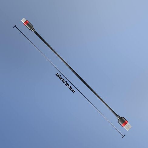 كابل USB C قصير، 7 بوصة 3 حزم USB-A إلى USB-C كابل شحن سريع 3A، سلك شاحن USB من النوع C متوافق مع Samsung Galaxy S10 S9، Note 10 9 8، بنك الطاقة وأجهزة USB C الأخرى، أحمر in Kuwait