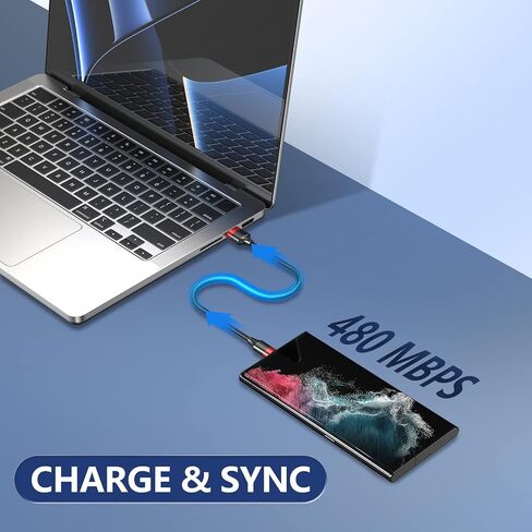 كابل USB C قصير، 7 بوصة 3 حزم USB-A إلى USB-C كابل شحن سريع 3A، سلك شاحن USB من النوع C متوافق مع Samsung Galaxy S10 S9، Note 10 9 8، بنك الطاقة وأجهزة USB C الأخرى، أحمر in Kuwait