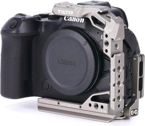 قفص كاميرا نصف Tilta متوافق مع Canon R6 Mark II، مع ملحقات التركيب عبر قضبان الناتو، وحذاء بارد و1/4 بوصة - 20 خيط مع دبابيس تحديد الموقع | TA-T45-HCC-TG (رمادي تيتانيوم) in Saudi Arabia