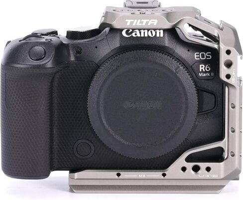 قفص كاميرا نصف Tilta متوافق مع Canon R6 Mark II، مع ملحقات التركيب عبر قضبان الناتو، وحذاء بارد و1/4 بوصة - 20 خيط مع دبابيس تحديد الموقع | TA-T45-HCC-TG (رمادي تيتانيوم) in Saudi Arabia