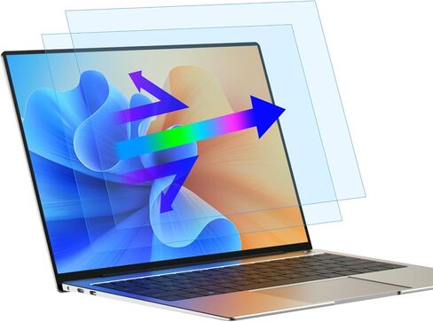 Verponity [2-Pack 15.6 Inch HD Anti-Blue Light Laptop Screen Protector, Premium PET Anti-Glare & Scratch-Proof Removable Laptop Screen Protector Shield Compatible with HP/Lenovo/Dell/Acer/ASUS………… in Kuwait