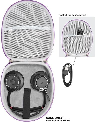 حافظة سماعة الرأس Alltravel لجهاز Plantronics Voyager Focus UC، Blackwire 3210، C3210، 5210، 5220، 3220؛ أيضًا لـ Jabra Evolve 65، 65UC، 40، 40 UC، 20 UC؛ H800، H820e، H390، h540، H650e، H570 (أرجواني) in Kuwait