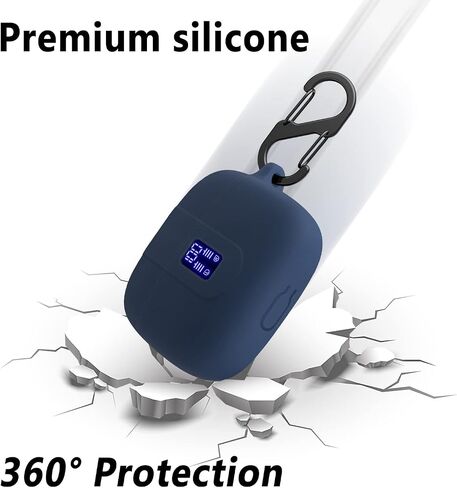Geiomoo Silicone Case Compatible with TAGRY X08, Protective Cover with Carabiner (Black) in Saudi Arabia