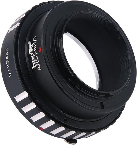 محول تركيب العدسة اليدوي Haoge لعدسة تركيب Nikon Nikkor G/F/AI/AIS/D إلى كاميرا Olympus وPanasonic Micro Four Thirds MFT M4/3 M43 in Saudi Arabia