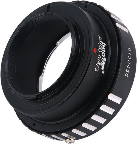 محول تركيب العدسة اليدوي Haoge لعدسة تركيب Nikon Nikkor G/F/AI/AIS/D إلى كاميرا Olympus وPanasonic Micro Four Thirds MFT M4/3 M43 in Saudi Arabia