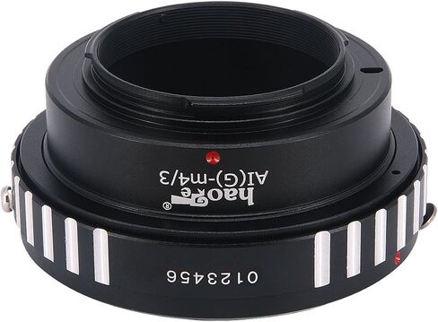 محول تركيب العدسة اليدوي Haoge لعدسة تركيب Nikon Nikkor G/F/AI/AIS/D إلى كاميرا Olympus وPanasonic Micro Four Thirds MFT M4/3 M43 in Saudi Arabia
