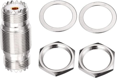 Superbat PL259 Coax Connectors 2-Pack UHF PL259 Male to Male Adapter PL259 Coupler for CB Ham Radio Antenna Dummy Load SWR Meter Cable in Kuwait