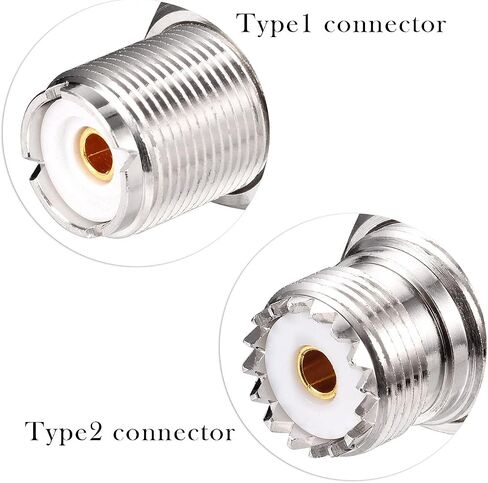Superbat PL259 Coax Connectors 2-Pack UHF PL259 Male to Male Adapter PL259 Coupler for CB Ham Radio Antenna Dummy Load SWR Meter Cable in Kuwait