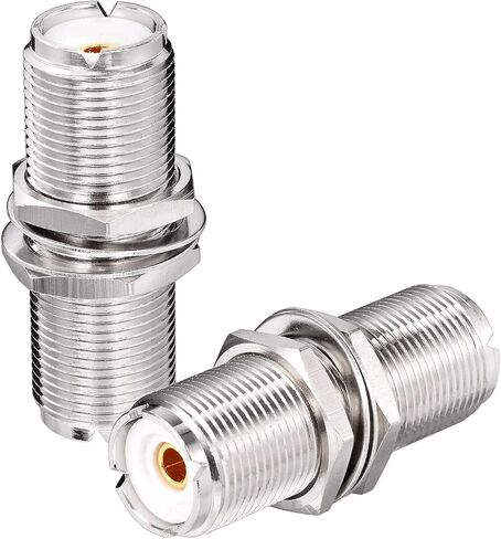 Superbat PL259 Coax Connectors 2-Pack UHF PL259 Male to Male Adapter PL259 Coupler for CB Ham Radio Antenna Dummy Load SWR Meter Cable in Kuwait