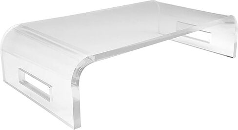 ifavor123 2mm Thickness Heavy Duty Monitor Stand Riser Computer Stand PC Desk Stand for Keyboard Storage & Multi-Media Laptop Printer TV Screen (19'' Large) in Kuwait