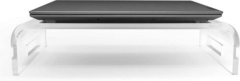 ifavor123 2mm Thickness Heavy Duty Monitor Stand Riser Computer Stand PC Desk Stand for Keyboard Storage & Multi-Media Laptop Printer TV Screen (19'' Large) in Kuwait