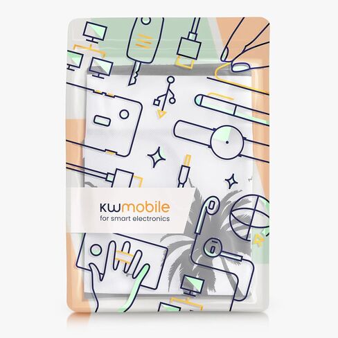 غطاء شاشة كمبيوتر kwmobile متوافق مع شاشة مقاس 27-28 بوصة - لا تلمس شاشتي باللون الأبيض / الأسود in Kuwait